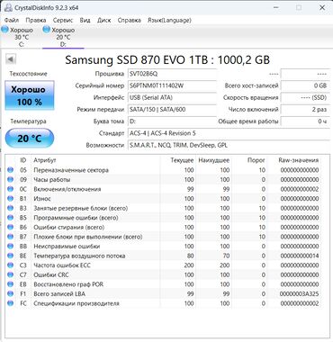 серверы 2 x 1 тб ssd 2 х 240 гб: Накопитель, Новый, Samsung, SSD, 1 ТБ, 2.5", Для ПК
