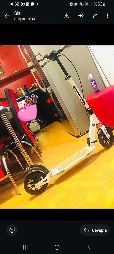 scooter samokatlar: Şəhərdaxili hərəkət üçün rahat və yığcam skuter 90kilo gotur - Tip — 1