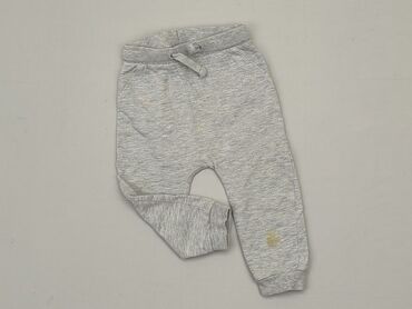 szary crop top: Spodnie dresowe, So cute, 9-12 m, stan - Dobry