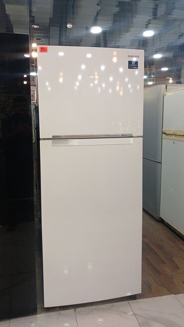 Духовки: Samsung iki qapılı soyuducu (üstdən dondurucu) - Rəng: ağ, minimalist