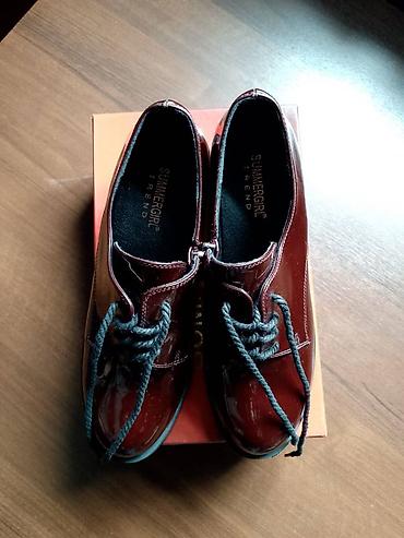 Ботинки и ботильоны: Лаковые ботинки SUMMERGIRL TREND - Цвет: насыщенный бордовый (вишня) — 4