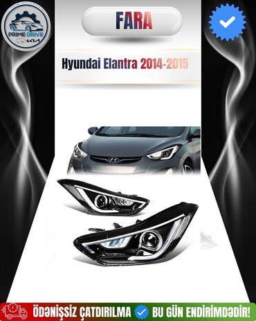 Podkrılniklər: Hyundai və Kia avtomobilləri üçün fara, ön fara, qabaq fara, arxa — 14