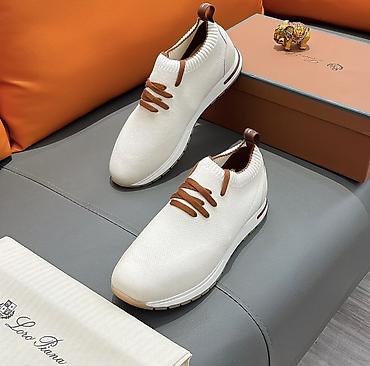 обувь для дома: Кроссовки Loro Piana Knit Sneakers Премиальные повседневные кроссовки — 4