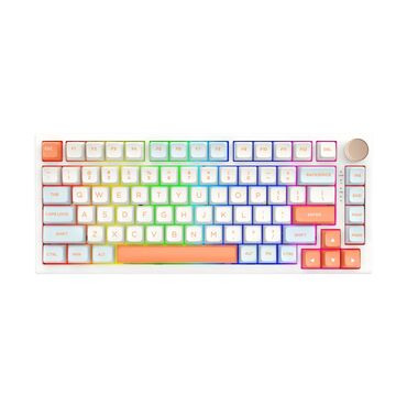 цветная клавиатура: Клавиатура VGN N75 RGB Jelly Orange (Switch Dynamic Silver) VGN N75