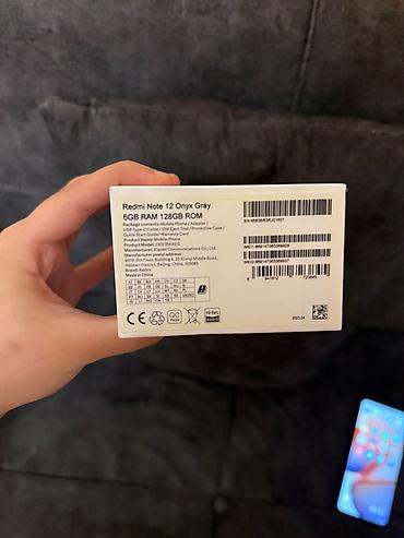 samsung tab s4 qiymeti: Redmi Note 12, 128 GB, rəng - Boz — 4