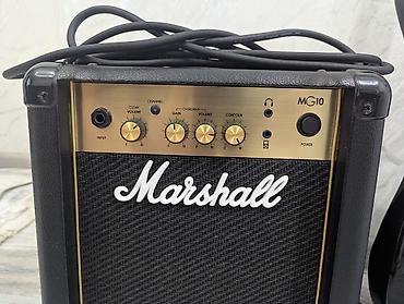 гитарный комбик: Электрогитара Homage + комбоусилитель Marshall MG10 + кабель Peavey — 4