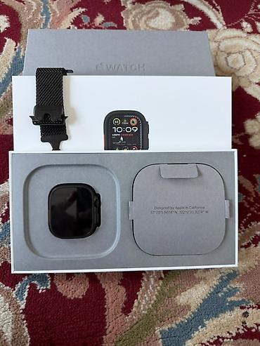 оригинальные аирподсы 1: Apple Watch Ultra 2, 49 мм, цвет Black Titanium, модель A2986 (GPS + — 3