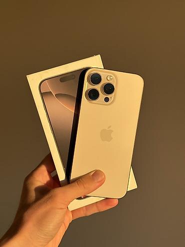 iphone red 7: IPhone 16 Pro Max, Б/у, 256 ГБ, Desert Titanium, Коробка, 90 % — 1