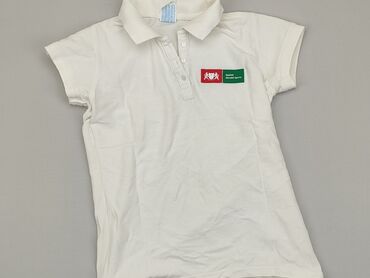 białe t shirty damskie w serek: Polo shirt, M (EU 38), condition - Good