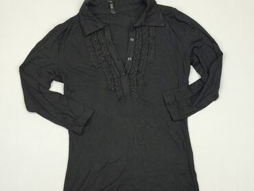 czarne bluzki z długim rękawem: Bluzka Damska, M, stan - Dobry