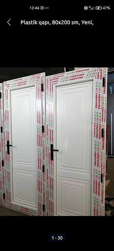 plastic qapi: Yeni Plastik qapı 80x200 sm Zamok və çərçivə ilə, Zəmanətli, Pulsuz quraşdırma, Pulsuz çatdırılma — 4