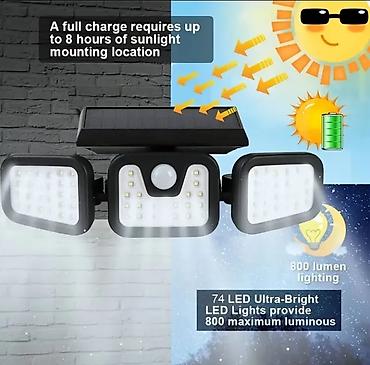 ucuz samavar: • SİFARİŞLƏ GƏTİRİLİR 🛍️ • Günəş enerjili LED hərə­kət sensorlu açıq — 2