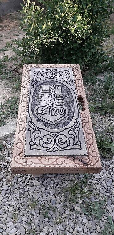 Nərdlər: Taxta nərd dəsti - Material: tam ağacdan hazırlanmış, laklı səth - İç — 21