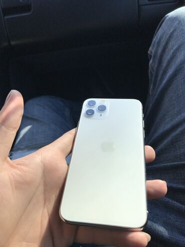 ayfon zəngləri: IPhone 11 Pro, 256 GB, Matte Silver, Simsiz şarj, Face ID