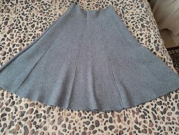женские юбки с баской: 3XL (EU 46), цвет - Серый