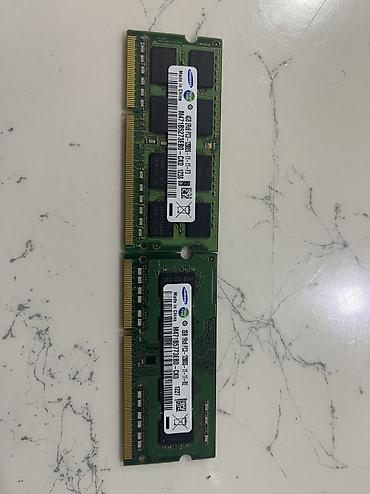 ddr4 8gb ram notebook: Operativ yaddaş (RAM) Samsung, 4 GB, 1600 Mhz, DDR3, Noutbuk üçün, İşlənmiş — 2