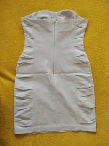 haljina broj iz italije deblji pamuk trikotaza: Imperial S (EU 36), bоја - Bež, Večernji, maturski, Top (bez rukava)