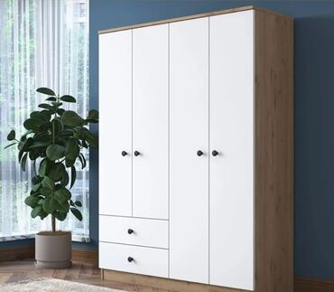 Sifarişlə dolablar: Düz dolab, Yataq otağı üçün, Paltar üçün, Açılan, Korpuslu, 4 qapılı — 8