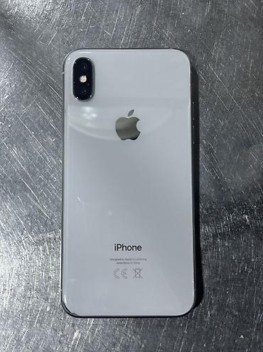 Apple iPhone: IPhone X, 64 GB, Ağ, Qırıq — 2