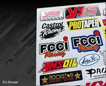 Delovi za motocikle: Nalepnice za motore Sponzori Castrol rockstar komplet-2503 📌 Opis — 4