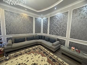 Divan və masa dəstləri: Məhsul: Künc divan dəsti və puf/masa Təsvir: - Rahat U formalı künc — 1