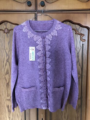 Женский свитер 4XL (EU 48), цвет - Фиолетовый