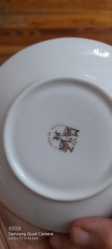 mis samovar satilir: Çay dəsti, rəng - Ağ, Farfor, 6 nəfərlik, Çexiya — 5