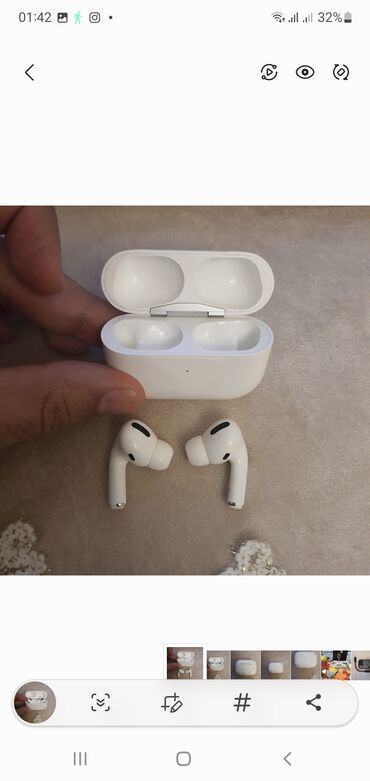 qulaqciqlar qiymeti: Simsiz (Bluetooth) Qulaqcıqlar, Apple, rəng - Ağ