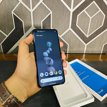 mini android telefonlar: Google Pixel 5, 128 GB, rəng - Qara, Barmaq izi, Simsiz şarj, Face ID