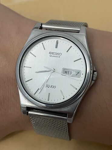 Классические часы: Винтажные Seiko SQ-100. 1990 года. Кварцевые. Механизм был обслужен у