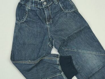 Jeansowe: Spodnie jeansowe, 5-6 lat, 110/116, stan - Bardzo dobry
