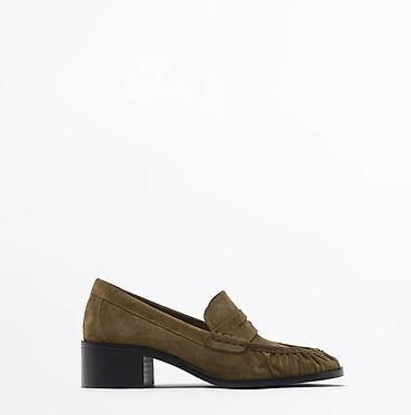 волосы на заколка: Лоферы, 37, Massimo Dutti, Новый, цвет - Коричневый — 4