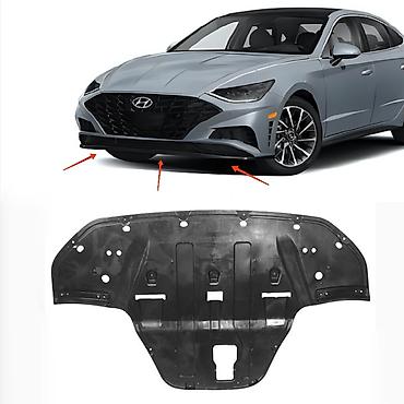 Защита бампера двигателя Hyundai Sonata DN8 / Хендай Соната ДН8