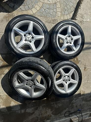 r16 mersedes: Mercedes-Benz AMG tərzli 5 şüalı yüngül lehimli disk və (4 ədəd) R16 — 3