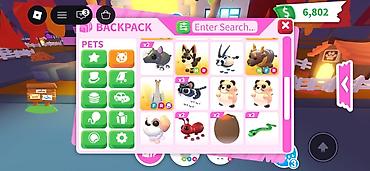 из дубая: Продаю инвентарь с питомцами в Adopt Me! (Roblox) Состав питомцев в — 3
