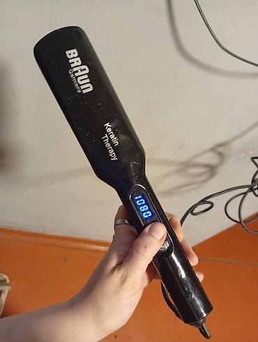 philips utu feni: Braun Keratin Therapy saç ütüsü - Geniş plitəli düzləşdirici: qalın — 1