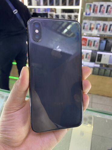 Apple iPhone: IPhone X, Б/у, 256 ГБ, Jet Black, Зарядное устройство, Защитное стекло, Чехол, 100 %