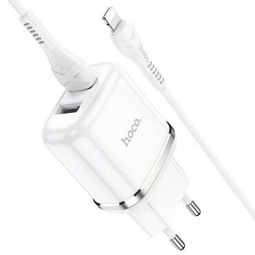 hoco w28 v Azərbaycan | Qulaqlıqlar: Hoco N4 2 USB - 2.4A ağ şarj cihazı USB - Lightning / Apple kabel ilə