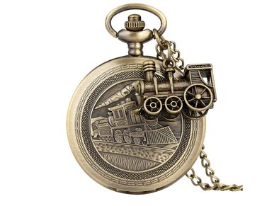 Džepni satovi: Parna Lokomotiva Džepni sat Elegantan, predivan džepni sat sa — 6