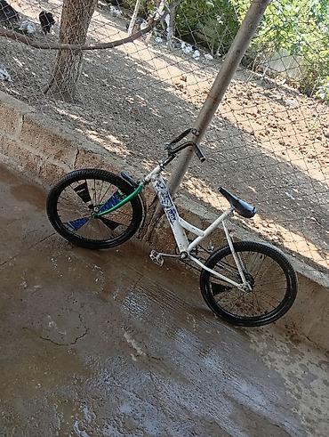 velosiped satisi kreditle: BMX tərzli uşaq/yeniyetmə velosipedi - Çərçivə: polad, ağ rəngdə — 8