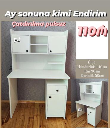 ikinci əl stolar: *Yazı Masası / Dərs Masası 110Azn💥* ENDİRİM *Hazır Əldə / Təhvi qısa