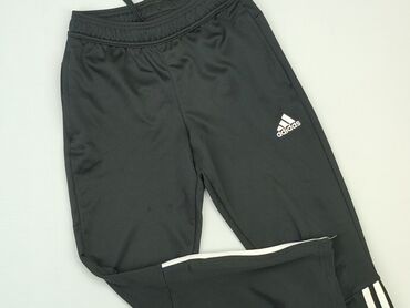 top satynowy czarny: Sweatpants, Adidas, 8 years, 128, condition - Good