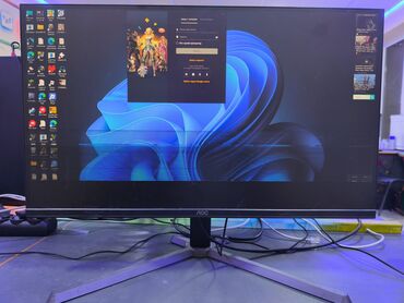 Monitorlar: 2 eded AOC monitoru 27" IPS 180 Hz 2k, sekilde gorunduyu kimi