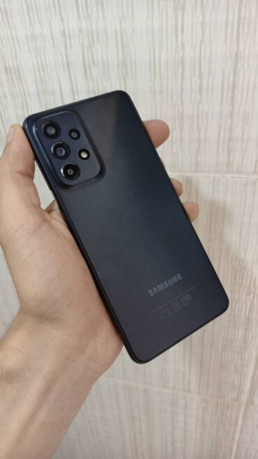 Samsung: Samsung Galaxy A33, 128 GB, rəng - Qara, Düyməli, Sensor, Barmaq izi