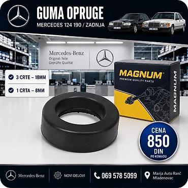 Sistem upravljanja i oslanjanja: MERCEDES 190 124 PRASINJARKE I ODBOJNIK AMORTIZERA SET | Odbojne — 4