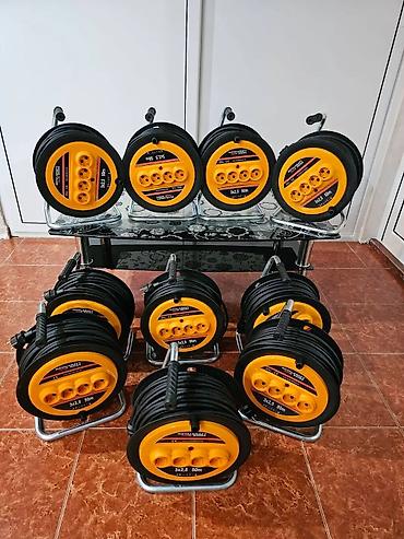 bacac diska: Produžni kabl na kalemu Royalkraft Swiss – 50 m - Dužina kabla: 50 m — 2