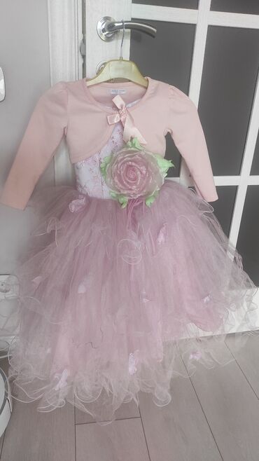 hm платье: Детское платье, цвет - Розовый, Б/у