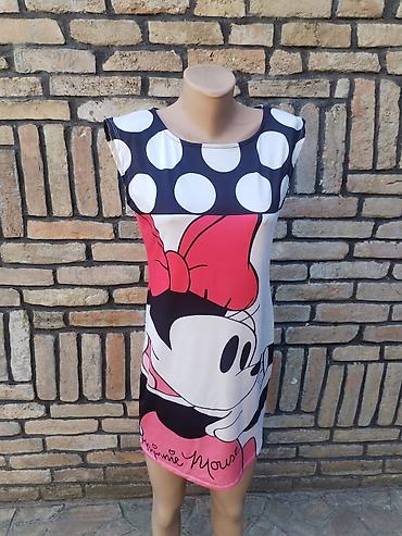 binarni sat: Mini haljina, veličina M – “Minnie Mouse” motiv. - Kroj: mini dužina — 2