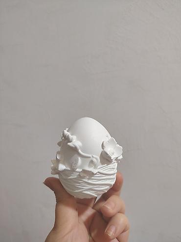 Fiqurlar: Fiqur, Gips, rəng - Ağ — 16