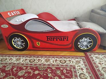 islenmis matras: Uşaq maşın formalı çarpayı – qırmızı “Ferrari” dizaynı - Korpus — 8
